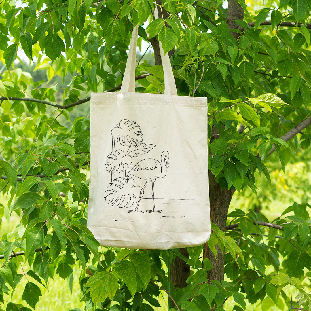 Cotton Tote Bag For Shopping, Grocery With Long Handle