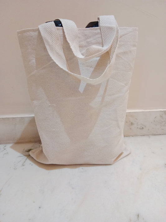 Cotton Cloth Bag For Vegetable Bag , Grocery With Long Handle