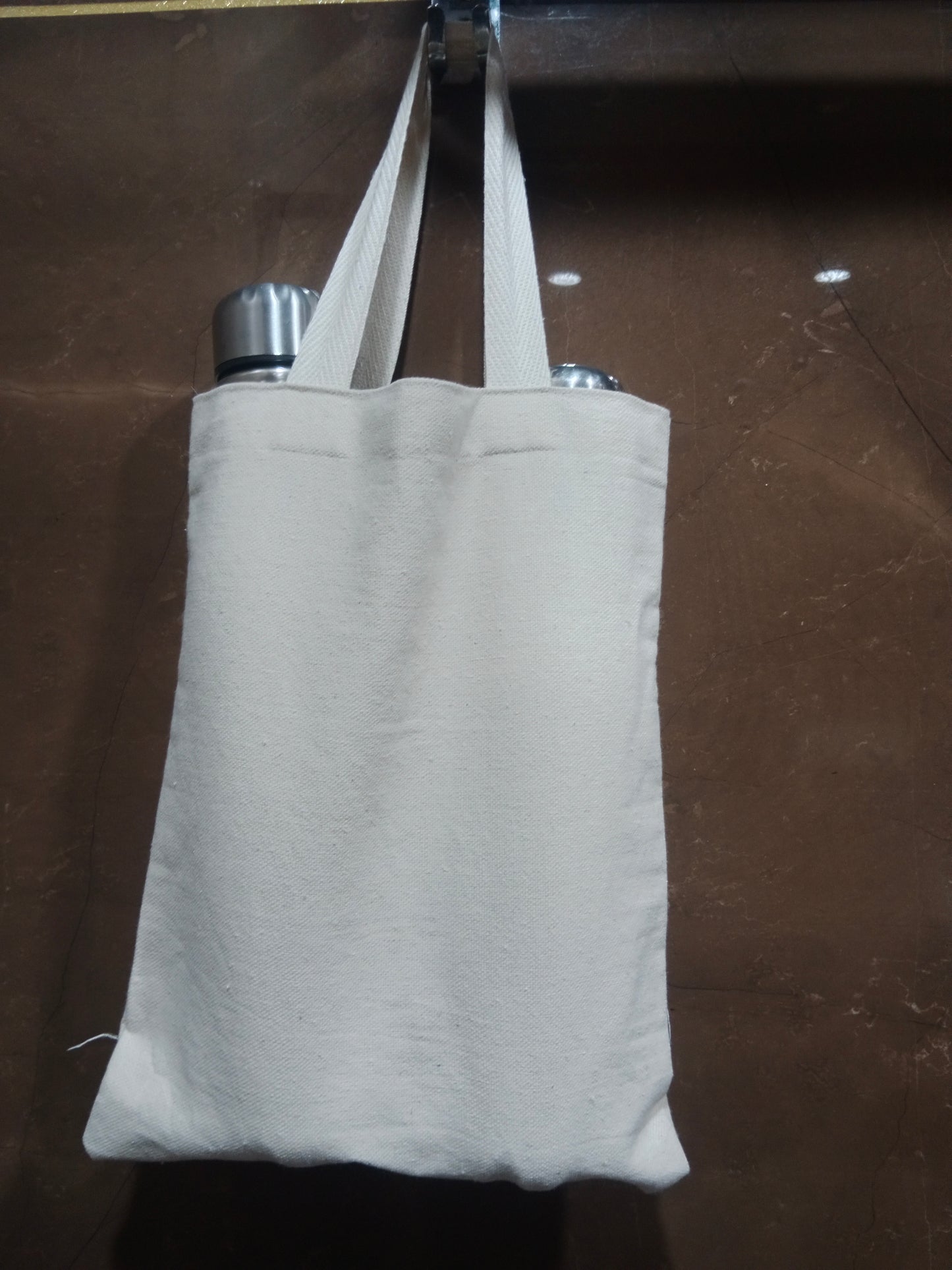 Cotton Cloth Bag For Vegetable Bag , Grocery With Long Handle